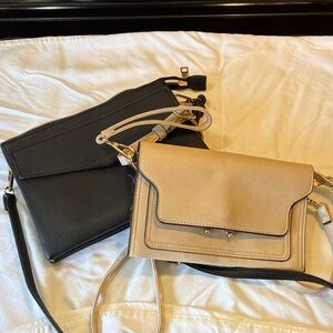 Chic Black and Tan Crossbody Bags